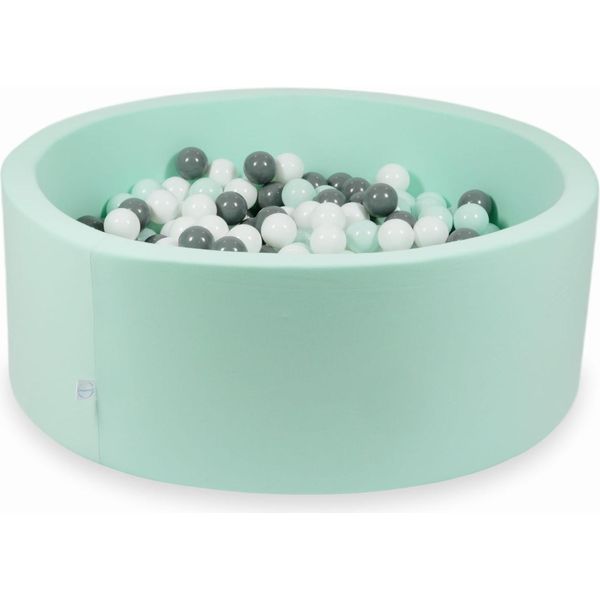 Piscina Dry Mint 110X40 Con 500 Palline: Bianco, Grigio, Menta Chiara-image