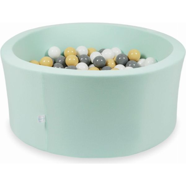 Piscina Di Menta Secca 90X40 Con 300 Palline: Beige, Grigio, Bianco-image