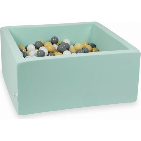 Piscina Dry Mint 90X90X40 Con 400 Palline: Beige, Grigio, Bianco-image