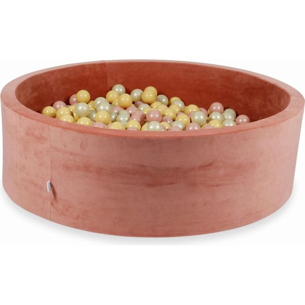 Vasca Di Essiccazione 130X40Cm Velvet Soft Canyon Clay Con 700 Palline: Oro Rosa, Beige, Oro Chiaro-image