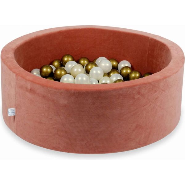Vasca Di Essiccazione 90X30Cm Velvet Soft Canyon Clay Con 200 Palline: Oro Chiaro, Opalescente, Oro Antico-image