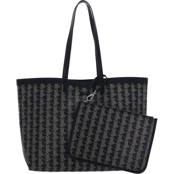 Lacoste Borsa Shopper Borsa A Tracolla Zel Shopping Bag Mono Noir Beige Nero-image