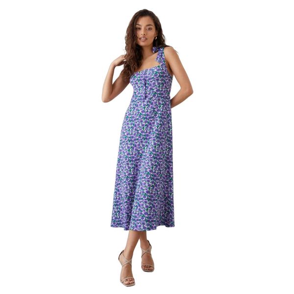 Dorothy Perkins - Vestito Midi Con Cravatta Per Donna DP2847 (36 De) (Lilla)-image