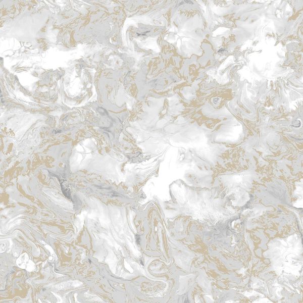 Muriva - Carta Da Parati "Elixir"", Marmorizzata AG988 (10 M X 53 Cm) (Grigio/Oro)"-image