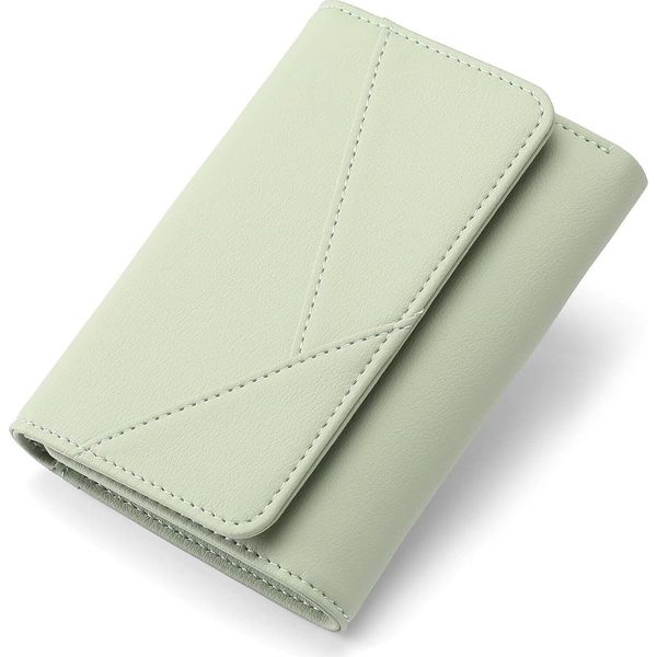 Portafoglio Donna Piccolo In Pelle Rfid Portafoglio Donna Molti Scomparti, Portafoglio Donna Con 15 Scomparti Per Carte E Tasca Portamonete Con Cerniera-image