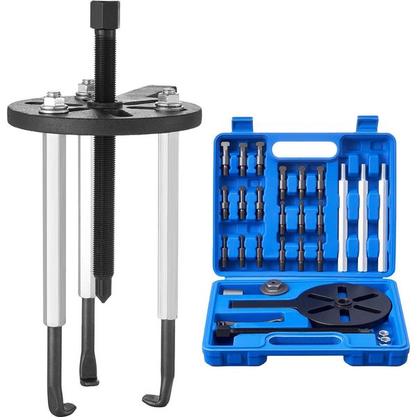 Succebuy Set Di Estrattori Per Cuscinetti Da 21 Pezzi Con Ganci A 3 Griffe Per Cuscinetti Interni Ed Esterni, Strumento Versatile Per La Rimozione Dei Cuscinetti Con Custodia Robusta E Portatile-image