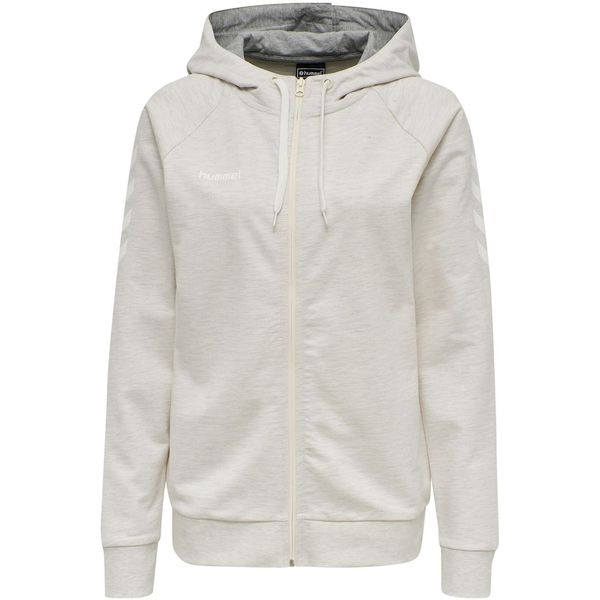 Hummel Go Cotone Giacca Con Cappuccio Donna, Grigio, Xs-image