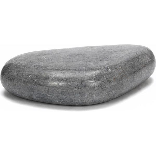 Sasso Big - Tavolino (74 X 123 X 27H) In Pietra Fossile Grigio-image