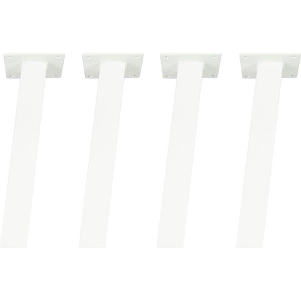 Natural Goods Berlin Standard Gambe Angolate (96°), Gambe Per Tavolo, Struttura Per Tavolo, Tavolo Da Pranzo, Scrivania, Panca, Tavolino, Bianco, 42Cm-image