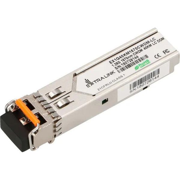 Extralink Sfp 1.25G Modul Sfp Cwdm 1,25Gbps, 1570Nm, Modalità Singola, 40Km, Lc, Prom-image