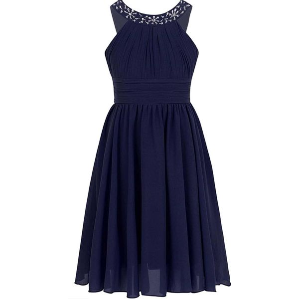 Ragazze Bambini Principessa Abito Dimensioni 176 Cm Festive Strass Flower Girl Dress Pageant Abito Da Sera Matrimonio-image