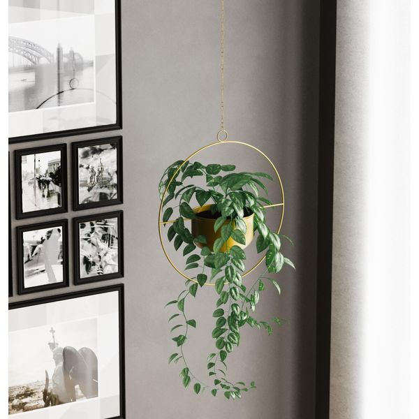 Evila Originals, Payanda - Oro, Vaso Decorativo, Oro, 100 % Metallo, 40 X 17 X 40 Cm-image