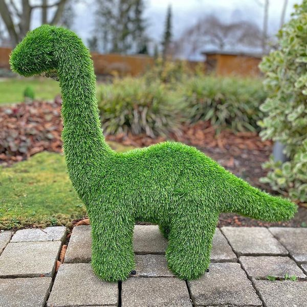 Aniplants, Figura In Erba, "Dinosauro"", Brachiosauro, Piccola, Decorazione Da Giardino, 65Cm"-image