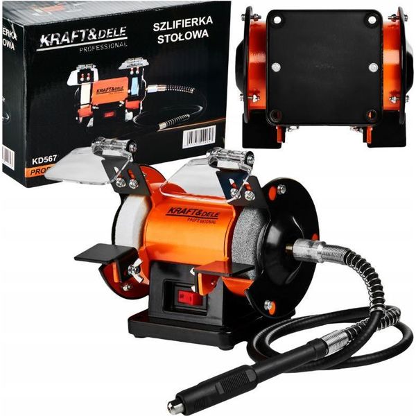 Kraft&Dele KD567 Levigatrice A Doppio Disco Con Levigatrice Diritta 250W - Azione-image