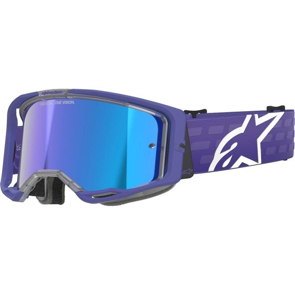 Occhiali Vision 8 Corp, Alpinestars (Viola, Plexi Blu A Specchio) 2026-image