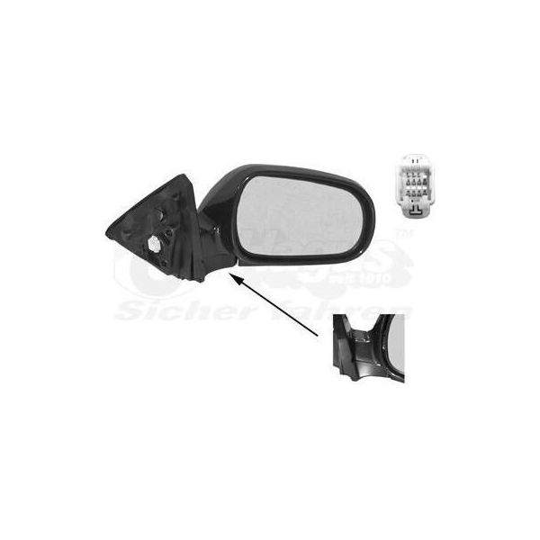 Van Wezel 2527806 - Specchio Esterno Oe 76200S03G15, Destro Per Civic Vi-image