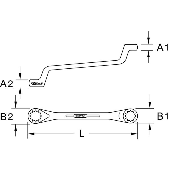 Ks Tools Acciaio Inox Chiave A Doppio Anello Offset 10X12 Mm - 964.1106-image