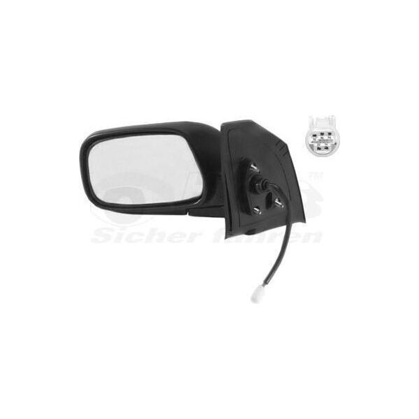 Van Wezel 5393807 Specchietto Esterno Specchietto Laterale Sinistro Per Toyota Corolla (ZZE12, NDE12, ZDE12) Convesso Riscaldato-image