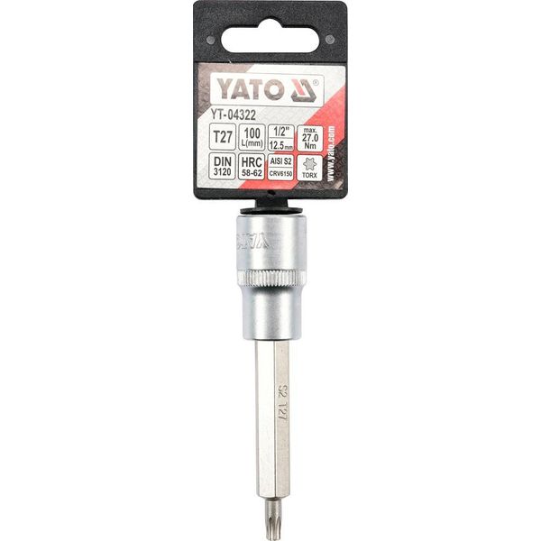 Yato, Modello YT-04322, Punta Per Cacciavite Da 1 Pezzo, Ideale Per Lavori Di Precisione, Durevole E Resistente, Perfetta Per La Riparazione E La Manutenzione Degli Utensili.-image