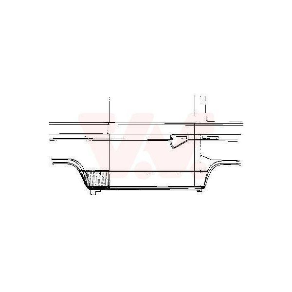 Van Wezel Piastra Di Riparazione Del Pannello Laterale Per Vw Transporter Iii Bus Transporter T3 Furgone A Pannelli Transporter Iii Pianale/Telaio-image