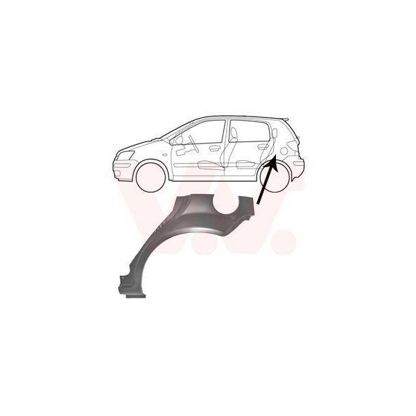 Van Wezel Pannello Laterale Posteriore Sinistro Per Hyundai Getz-image