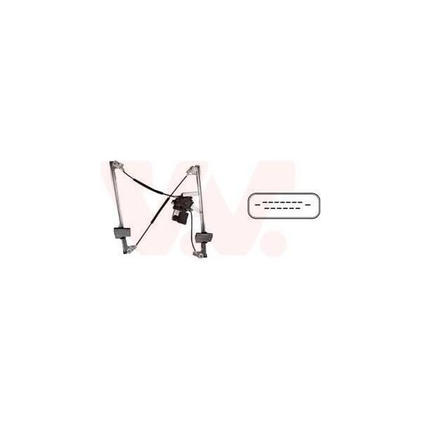 Van Wezel 1867266 - Oe 7M0837462 Regolatore Del Finestrino, Anteriore Destro Per Galaxy (Wgr), Alhambra (7V), Sharan (7M)-image