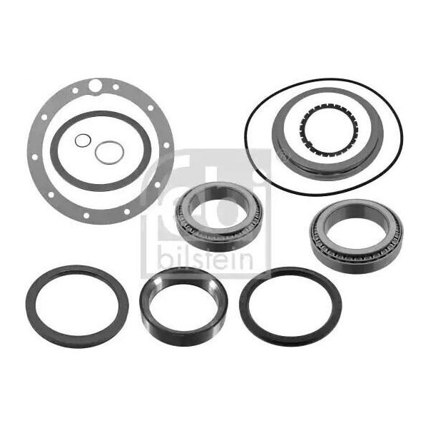 Febi Bilstein Kit Cuscinetti Ruota Posteriore Sinistra Posteriore Destra Adatto Per MERCEDES-BENZ Actros Cuscinetto A Rulli 145 Mm 47787-image