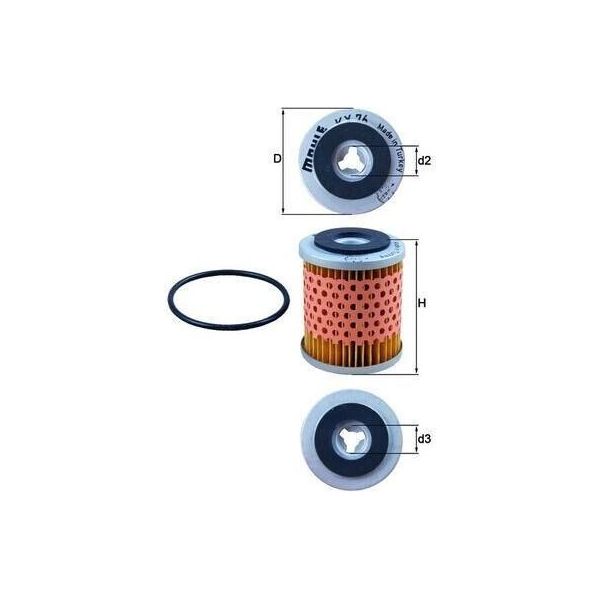Filtro Carburante Mahle Kx 76D Per MERCEDES-BENZ Citaro (O 530) Inserto Filtro-image