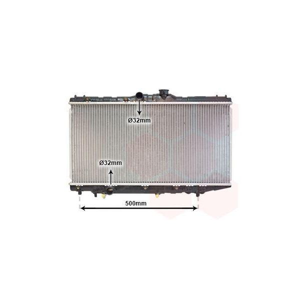 Van Wezel 53002123 Radiatore Radiatore Acqua Radiatore Motore Per Toyota Corolla Liftback (E9) Corolla Compact (E9) Corolla (E9) Carina Ii (T17)-image