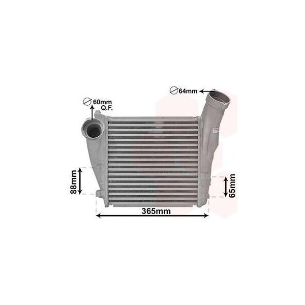Van Wezel 74004057 - Intercooler Oe 95511064000 Per Cayenne (9PA)-image