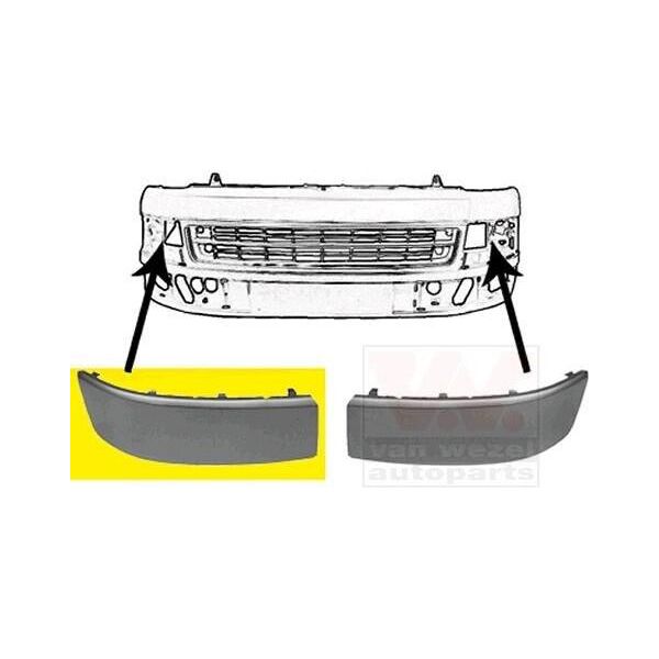Van Wezel 5790586 - Oe 7E5807820GRU Rivestimento, Paraurti Anteriore Destro Per T5-image