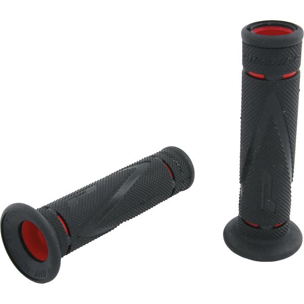Progrip Impugnatura In Gomma "838"" Tipo: Road, 2 Componenti Rosso / Nero"-image