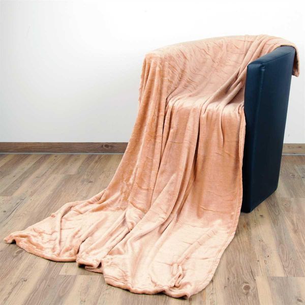 Coperta "Celina"" - Coperta Soffice Di Alta Qualità, 150 X 200 Cm - Torrone"-image