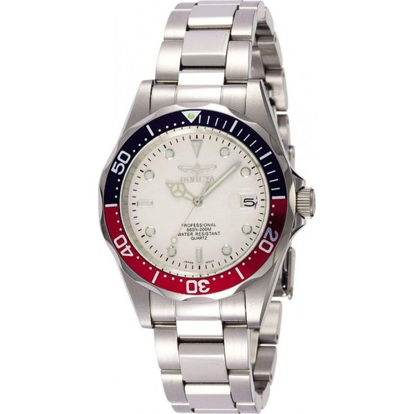 Invicta Pro Diver 8933 Orologio Da - Impermeabile - Analogico - Movimento Quarzo - Acciaio Inossidabile Con Quadrante Argento - 37Mm-image