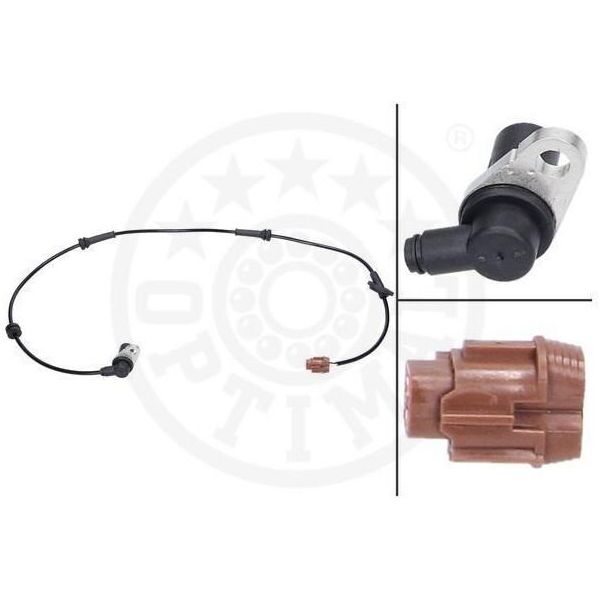 Sensore Abs Optimal Velocità Ruota Anteriore Sinistra Per Nissan X-TRAIL (T30) 06-S389-image