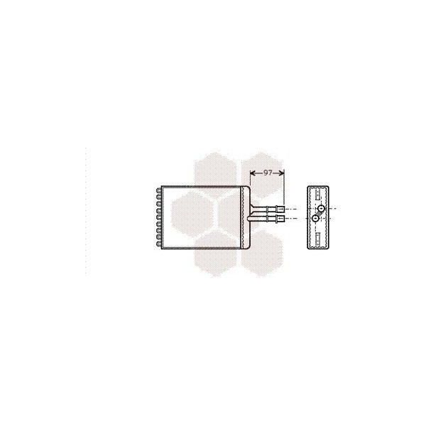 Scambiatore Di Calore, Riscaldamento Interno Van Wezel 37006216-image