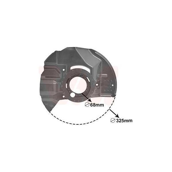 Van Wezel 0646371 - Oe 3411 6750 129 Piastra Di Ancoraggio, Asse Anteriore Sinistro Per Z4 (E85), Serie 3 (E46)-image