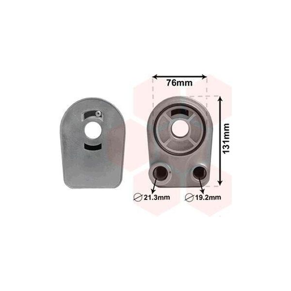 Van Wezel 43003607 Radiatore Olio Motore Adatto Per MERCEDES-BENZ Classe B (W246, W242) Classe A (W176) Cla Coupé (C117) Gla (X156) Citan Furgone (415)-image