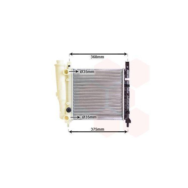Van Wezel 17002038 Radiatore Radiatore Acqua Radiatore Motore Per Fiat Uno Hatchback (146)-image