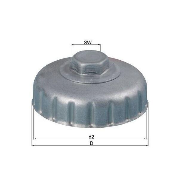 Chiave Per Filtro Olio Mahle Chiave Per Filtro Olio Ocs 3 42,3 Mm-image