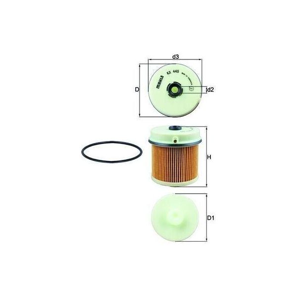 Filtro Carburante Mahle Kx 445D Per Isuzu Forward F Elemento Filtrante-image