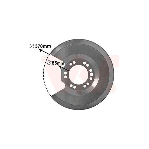 Van Wezel Parafango Disco Freno Per Ford Mondeo Iii Station Wagon (Bwy) Posteriore Sinistro Posteriore Destro Posteriore 1828373 Piastra Di Ancoraggio-image
