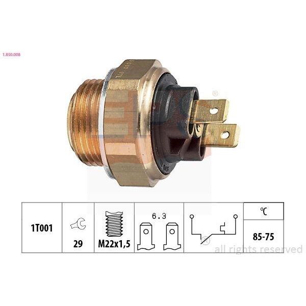 Eps 1.850.008 Interruttore Termico Ventola Radiatore Interruttore Termico Per Renault Master I Furgone (T) Trafic Pianale/Telaio (P6) Master I Bus (T)-image