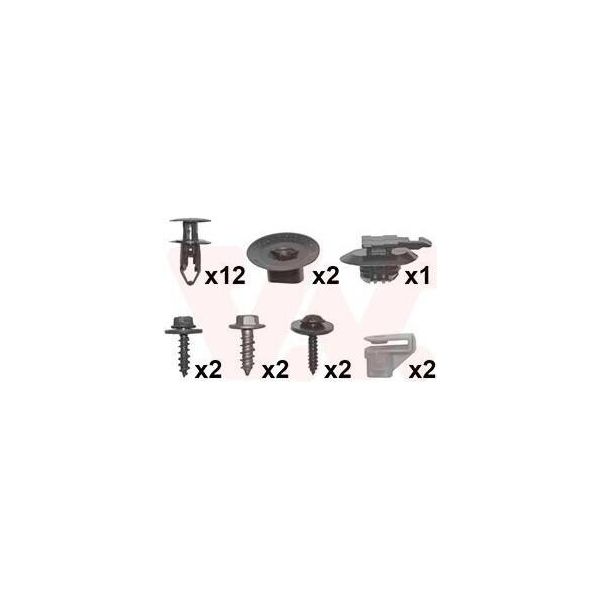 Van Wezel 4380793 - Oe 600387543R Kit Di Montaggio, Paraurti Per Grand Scenic Iii (Jz), Scenic Iii-image