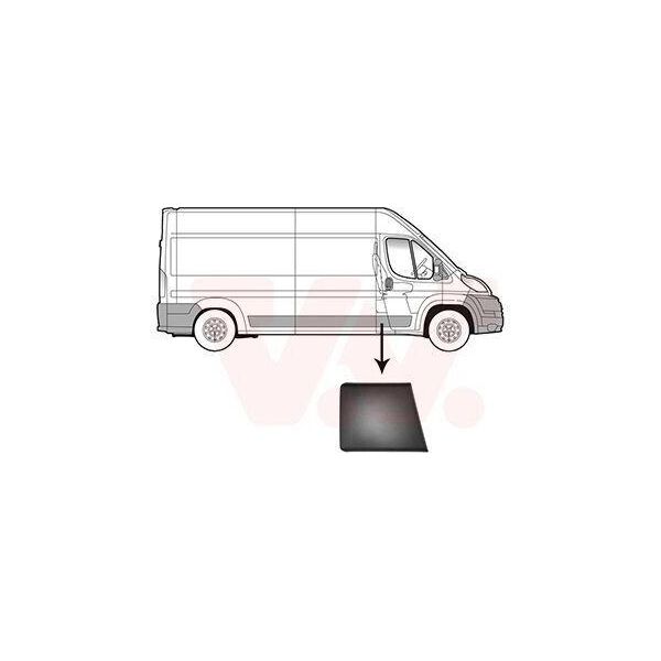 Van Wezel Listello Di Protezione, Pannello Laterale Grigio Scuro Destro Per Fiat Ducato-image