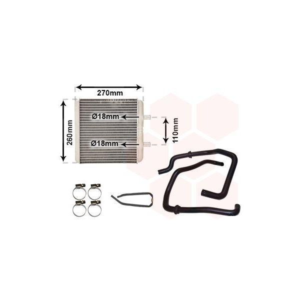 Van Wezel 28016700 Scambiatore Di Calore Riscaldamento Interno Radiatore Per Iveco Daily Iii Pianale/Telaio Daily Iii Furgone/Combi Daily Iii Bus-image