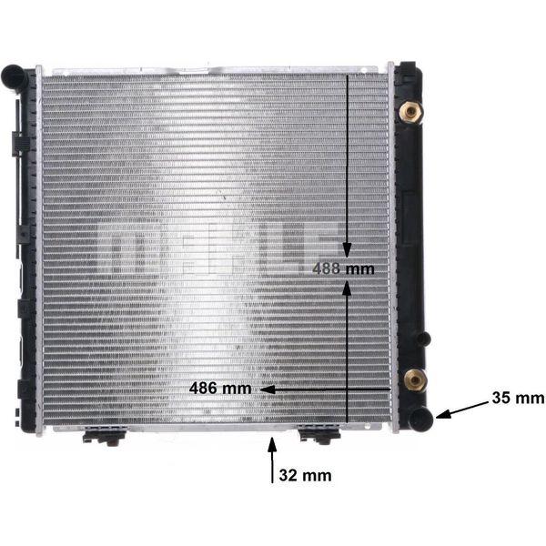 Mahle Cr 291 000S - Oe 124 500 48 03 Radiatore, Raffreddamento Motore Per Classe E (W124), Classe E (A124), Classe E (C124), Classe E (S124)-image