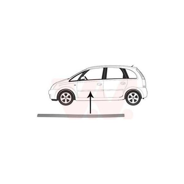 Van Wezel 3781423 - Oe 13113510 Striscia Di Rivestimento, Anteriore Sinistra Per Meriva (X03)-image