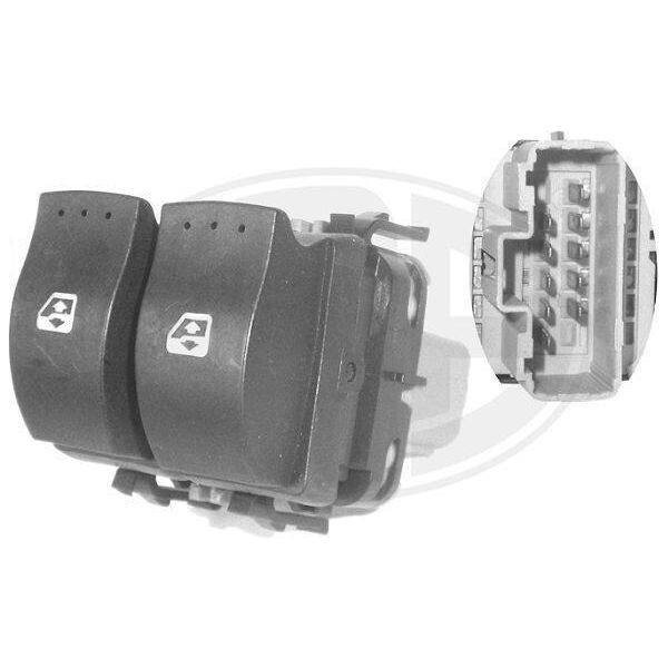 Era 662450 Interruttore Regolatore Finestrino Per Renault ScÉNic Ii (JM0/1) Interruttore Regolatore Finestrino Anteriore Sinistro-image