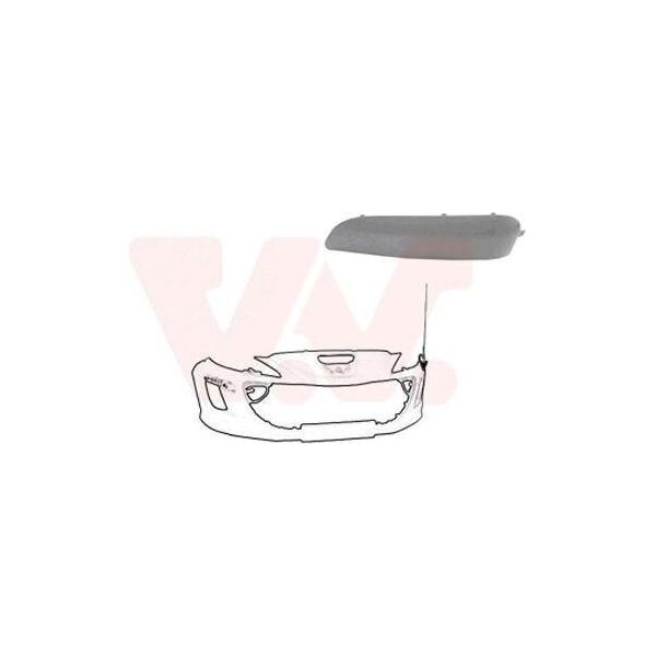 Van Wezel 4042585 Copri Paraurti Anteriore Sinistro Per Peugeot 308 Sw I (4E, 4H) 308 I Hatchback (4A, 4C) 308 Cc (4B)-image